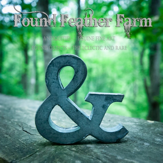 Tiny Galvanized Ampersand