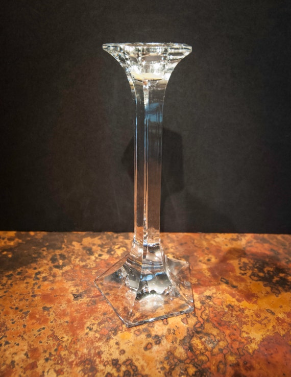 Vintage Small Lead Crystal Candlestick