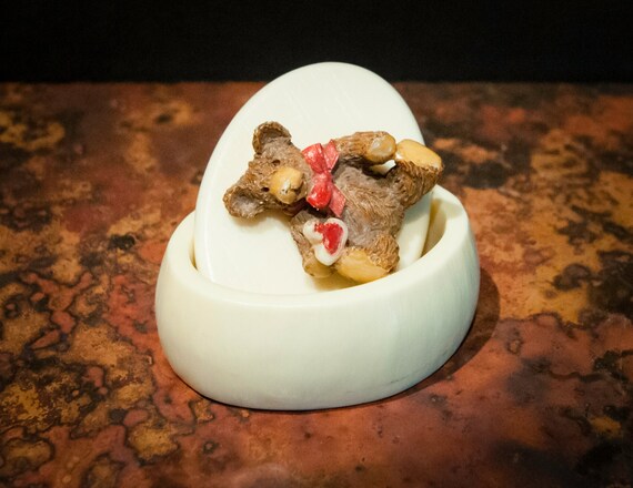 Tiny Teddy Bear Trinket Box - image 4