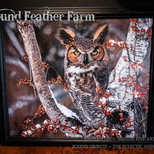 Framed Textured Fine Art Giclee of an Original Painting Titled Wisdom