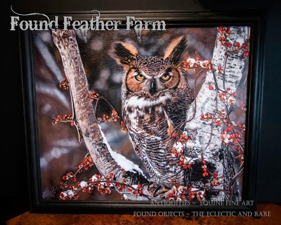 Framed Textured Fine Art Giclee of an Original Painting Titled Wisdom