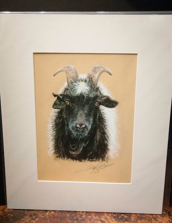 Fine Art Giclee Print by Terry Kirkland Cook "Rip Torn the Billy Goat"