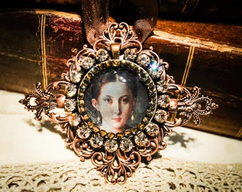 Handmade Renaissance Copper Magnet or Ornament