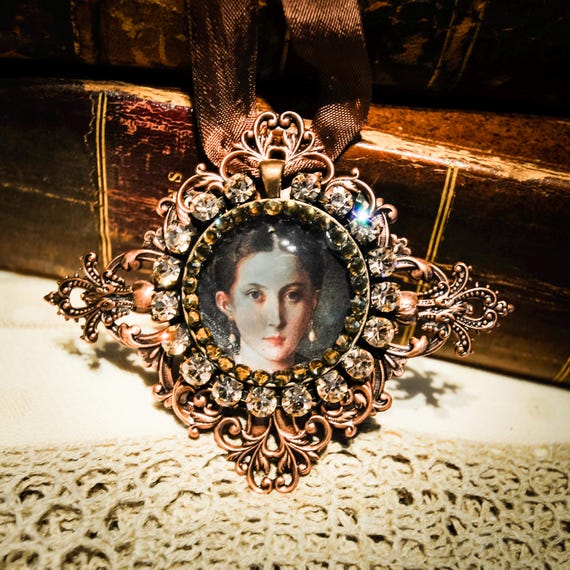 Handmade Renaissance Copper Magnet or Ornament