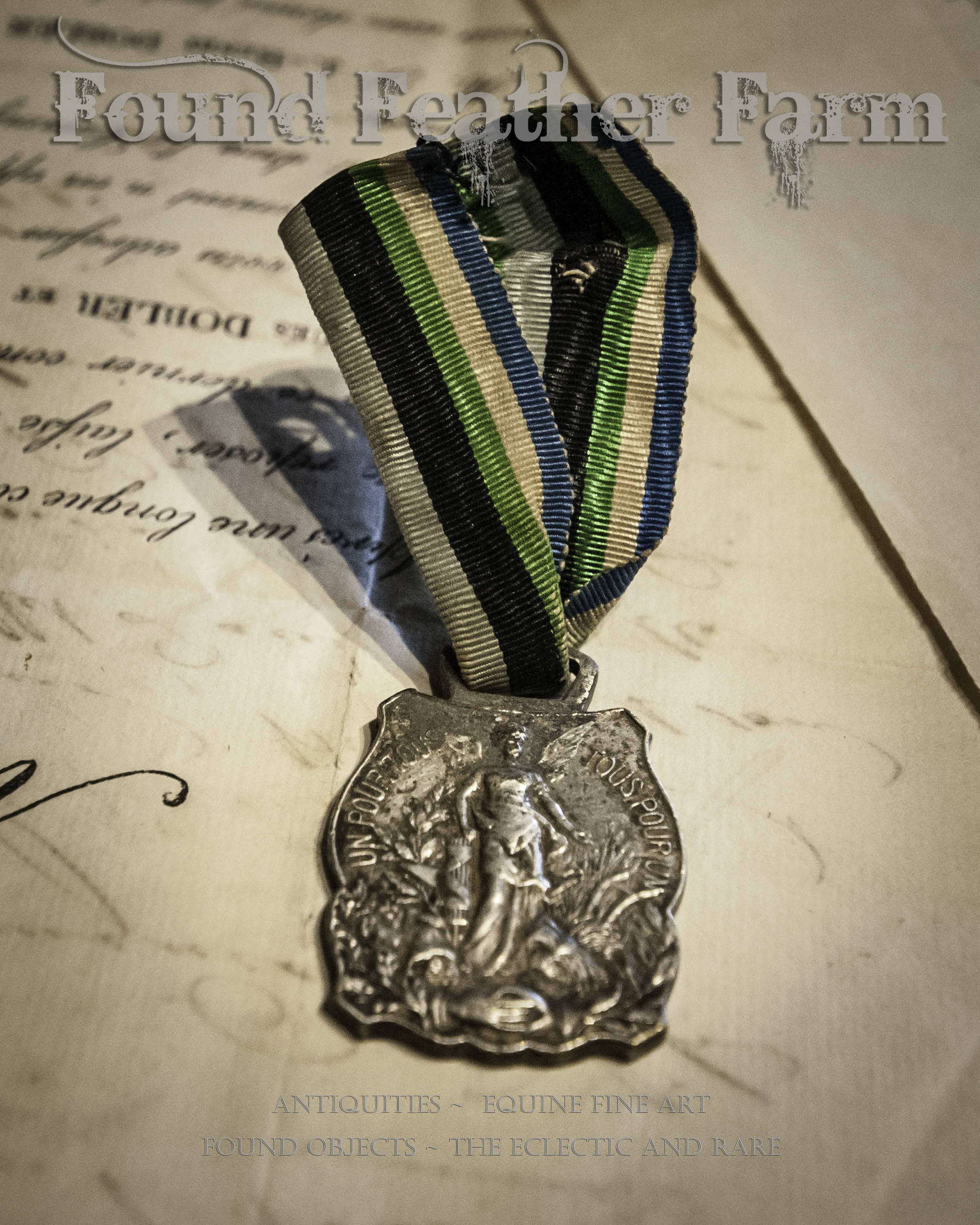 Antique French Medal of Honor with Ribbon