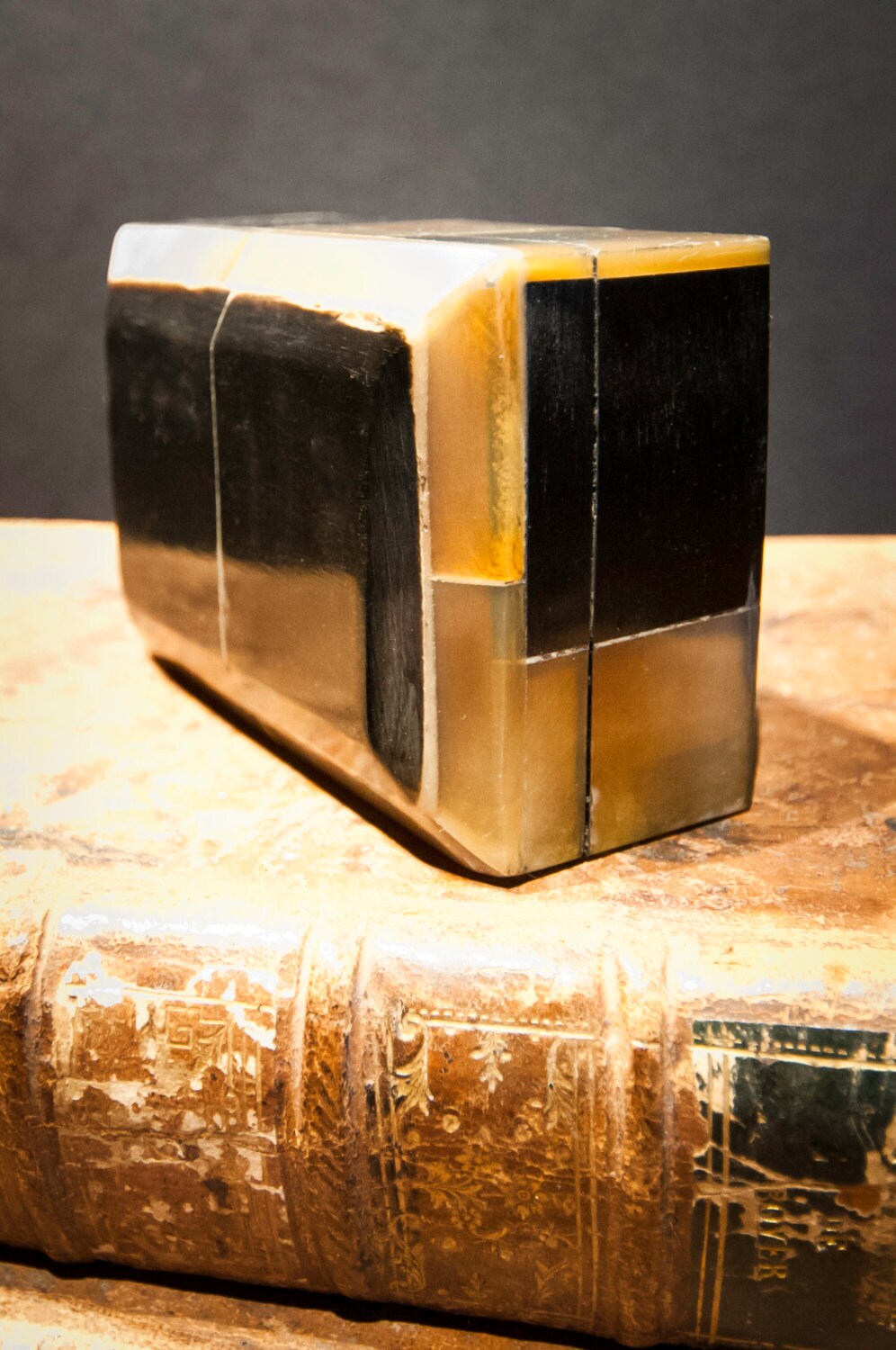 Small Vintage Horn Box from India