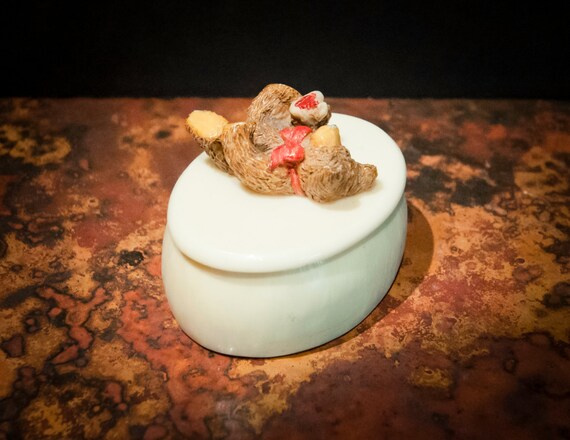 Tiny Teddy Bear Trinket Box - image 3