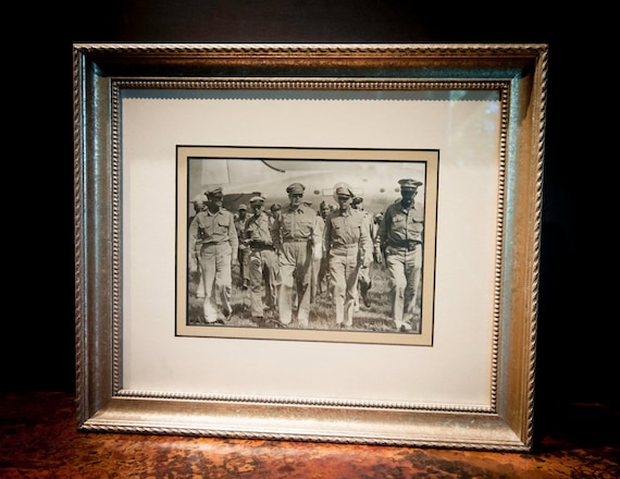 Framed Authentic Antique Photograph of General Douglas MacArthur