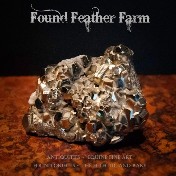 A Medium Specimen of a Pyrite or Fool's Gold Rock Formation