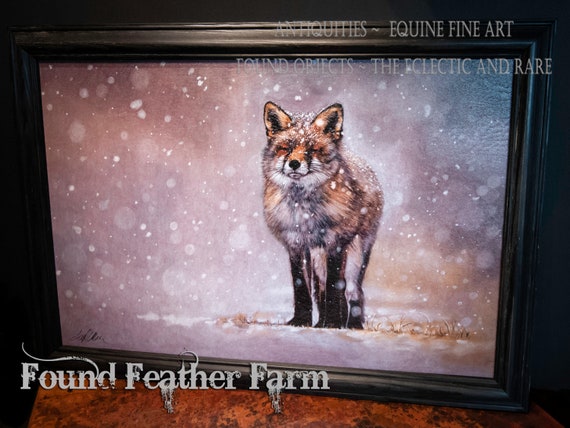 Framed Textured Fine Art Giclee of an Original Painting Entitled "The Chill of Winter" by the Artist Terry Kirkland Cook