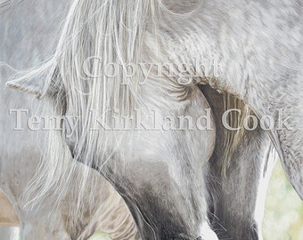 Fine Art Giclee Print "The Courtship" by Terry Kirkland Cook on Fine Art Paper or Canvas