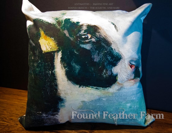 On Sale! ~ Handmade Cotton Holstein Cow Pillow