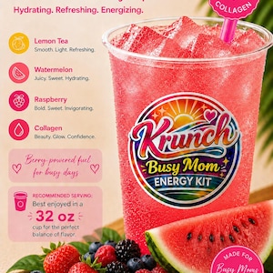 Loaded Tea for Busy Moms / Daily Energy Boost / 32 oz Drink Mix / On the Go Wellness Kit image 10