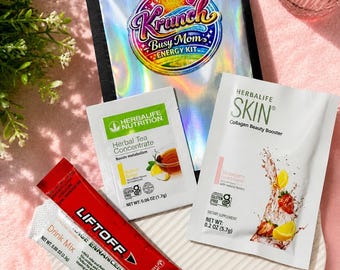 Té energético para mamás ocupadas / Energía diaria / Mezcla para preparar bebida de 946 ml / Kit de bienestar para llevar