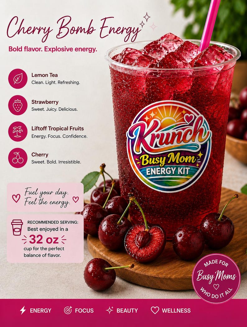 Energy Drink Kit on the Go / Loaded Tea Mix / Daily Energy Boost / Herbal Drink / Daily Energy Boost / 32 oz Wellness Drink / Drink Mix image 13
