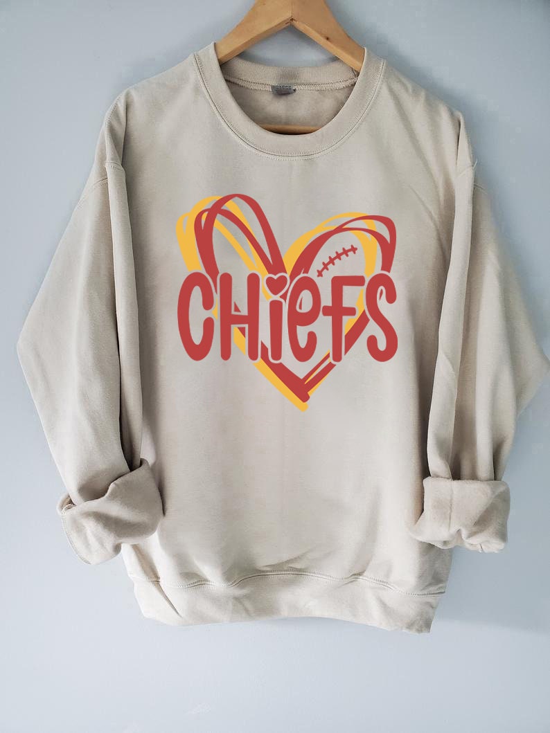 Discover Vintage Kansas Chiefs In My Heart Sweatshirt