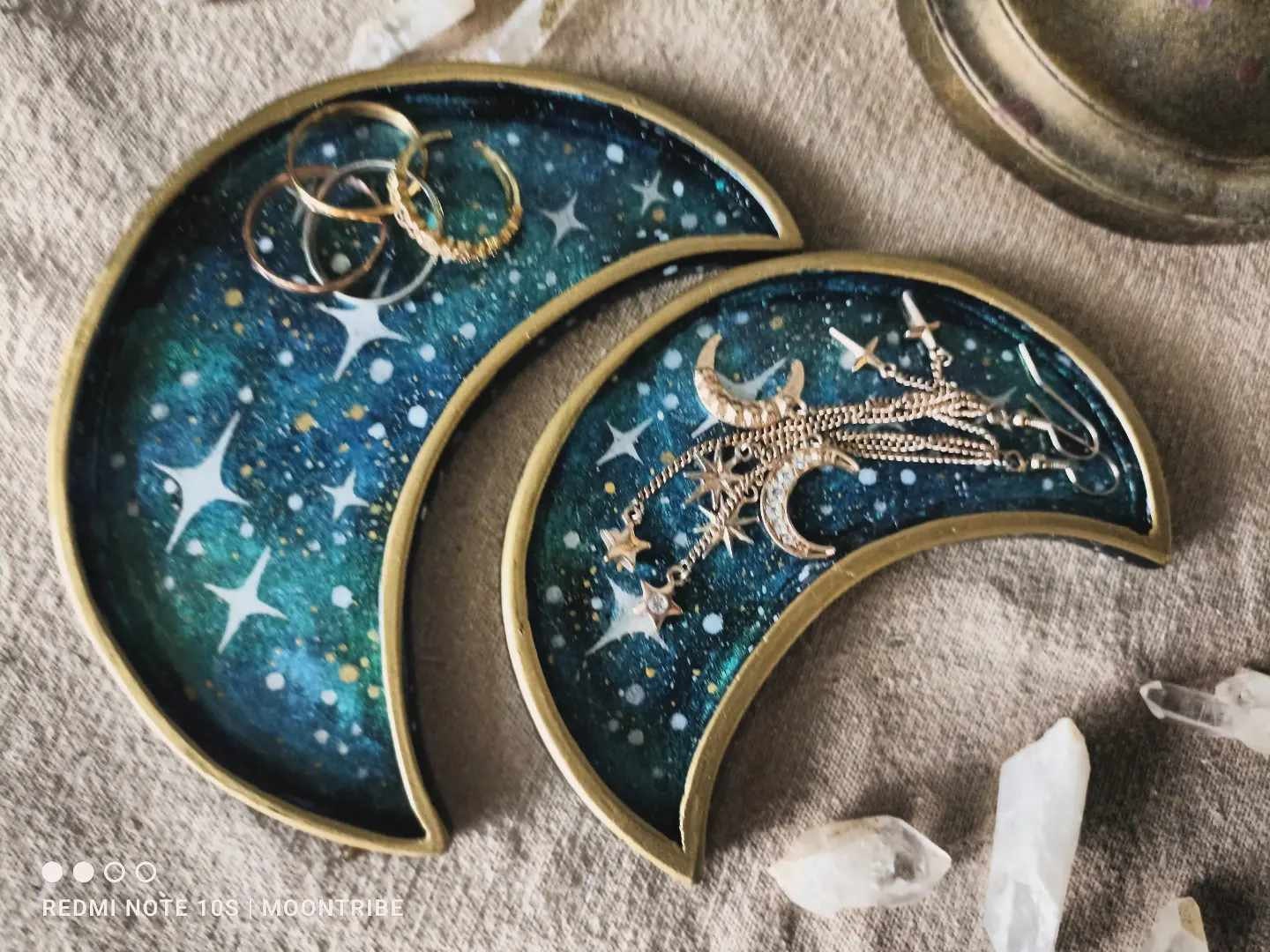 Handmade Crescent Moon-shaped Trinket Tray | Whimsy Goth Decoration - Etsy