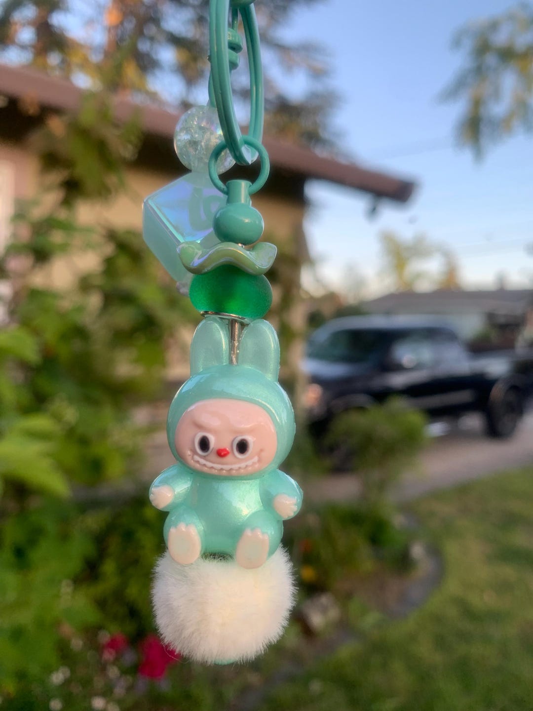 Fuzzy Labubu Keychains Labubu Keychain - Etsy