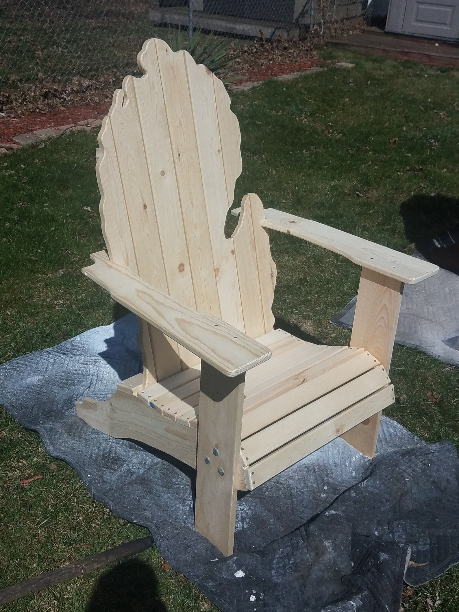 Michigan Adirondack Chair Etsy