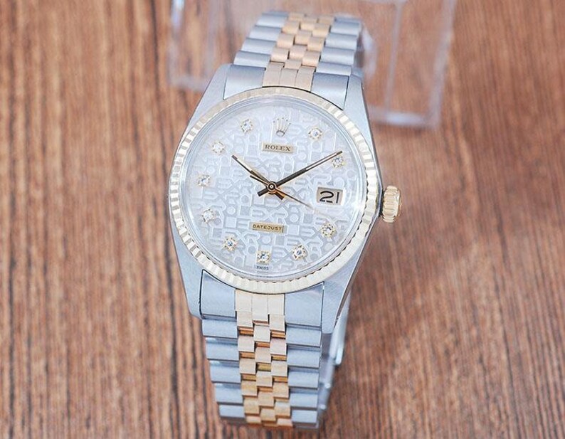 oyster perpetual datejust with diamonds
