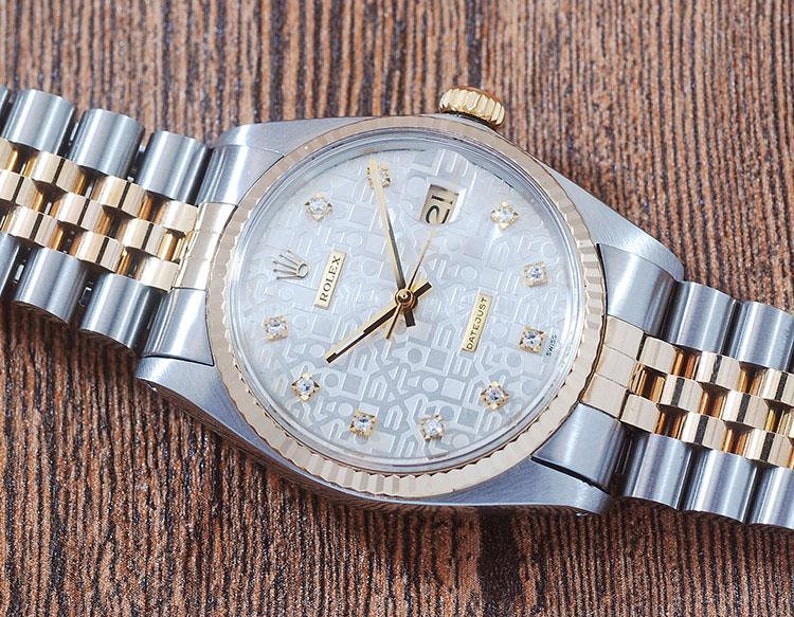 oyster perpetual datejust with diamonds
