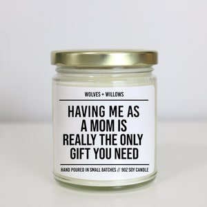 Funny gift for Daughter from Mom, Scented Soy Candle, Christmas Gift, Gift for Daughter, Sarcastic Daughter Gift