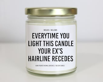Funny Breakup Candle Gift: Soy Wax Candle for Her