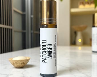 Patchouli Amber Cologne Perfume Oil Roll On - Mens Fragrance (10ml)