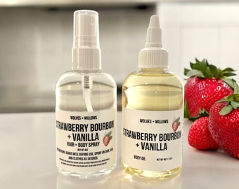 4oz Body Spray + Body Oil Set Scented Dry Body Oil After Shower Scented Oils Perfume For Body Natural Moisturizer For Dry Skincare Spa Gift