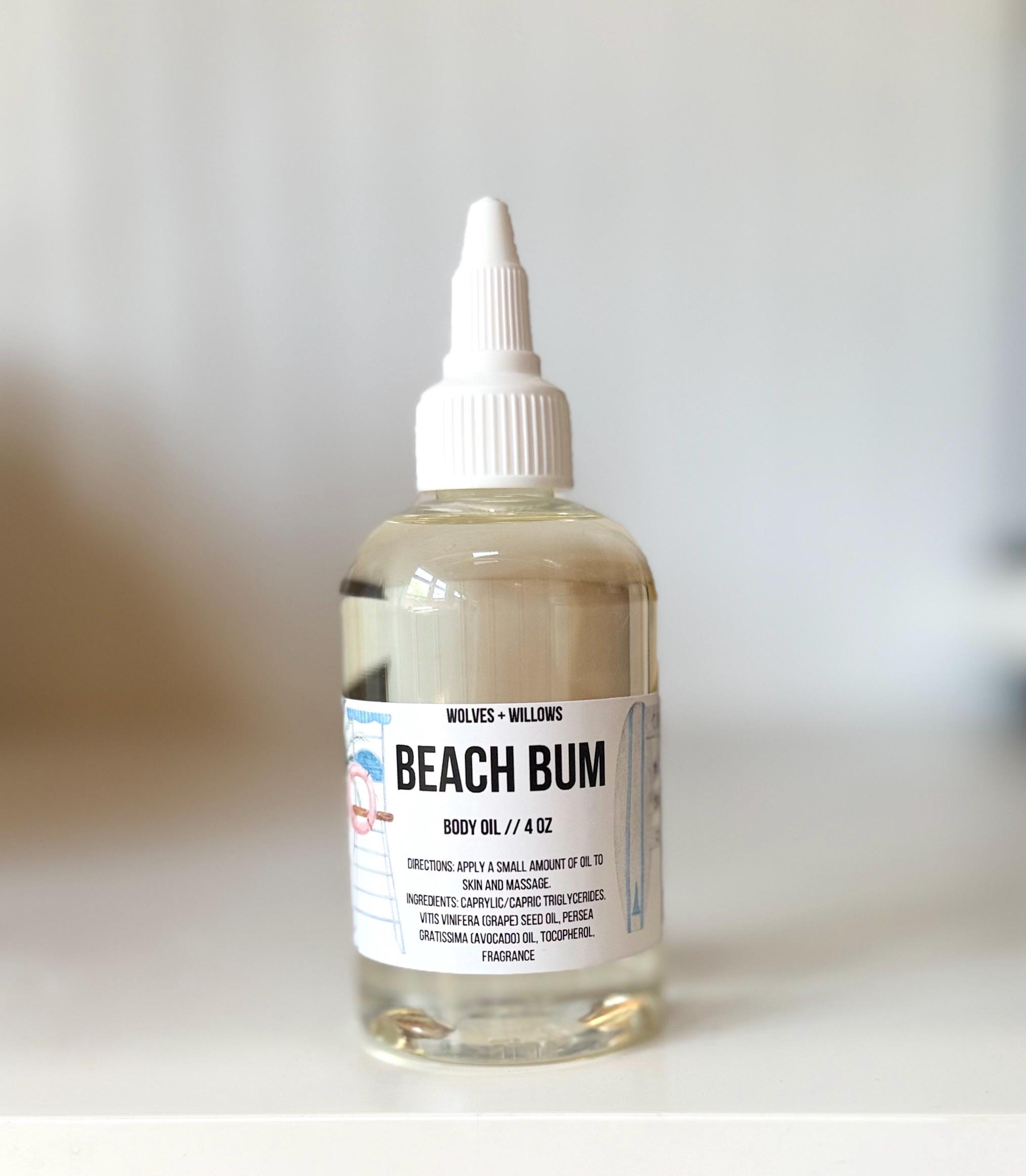 Beach Bum Scented Dry Body Oil After Shower Scented Oils Perfume For Body Natural Moisturizer For Dry Skincare Spa Gift