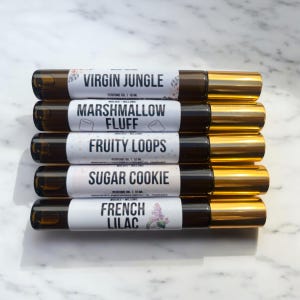 Roll On Perfume Oils - Choose Your Scent, Scented Oil Perfume, Body Fragrance