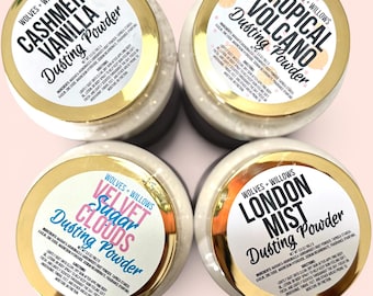 Talc-Free Scented Body Dusting Powder - Choose Your Scent - Body Deodorizer, Sweat Absorber, Odor Control, Sweat Control, Anti-Chaffing