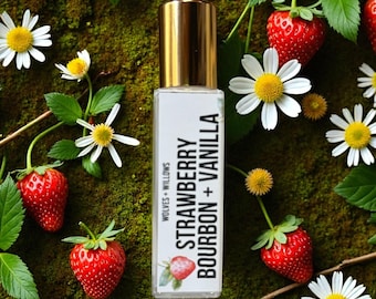 Strawberry Bourbon + Vanilla Roll On Perfume Oil - Choose Your Scent, Scented Oil Perfume, Body Fragrance