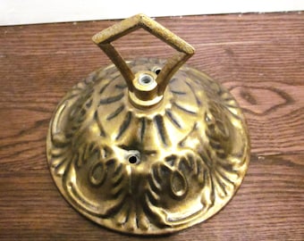 Quoizel French Baques Chandelier Canopy Part Bronze or Brass Metal Finish Vintage