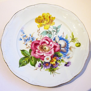 Gloria Fine Porcelain Bayreuth 飾り皿　西ドイツ製 Gloria Fine Porcelain - Etsy