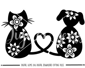 Download Dog And Cat Svg Etsy
