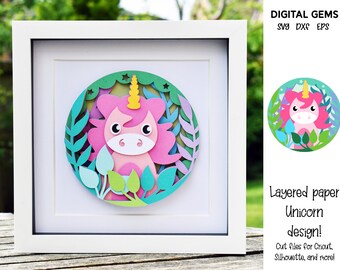 Download Layered Unicorn Svg Etsy