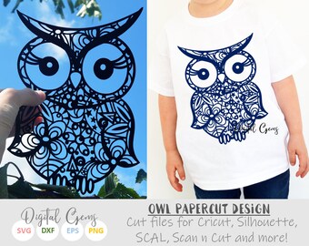 Download Owl Mandala Svg Etsy 3D SVG Files Ideas | SVG, Paper Crafts, SVG File