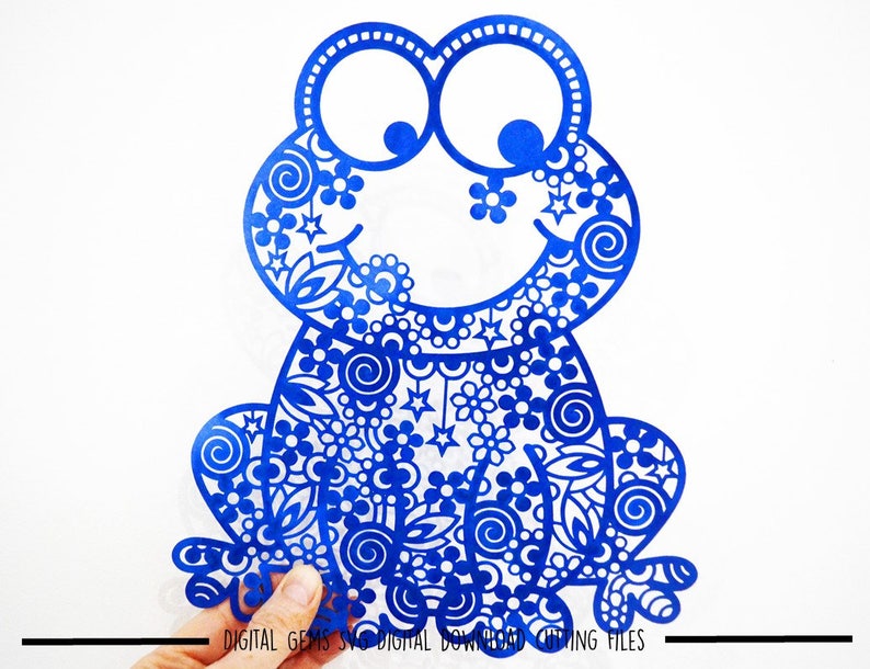 Download Zentangle Frog paper cut svg / dxf / eps / files and pdf ...