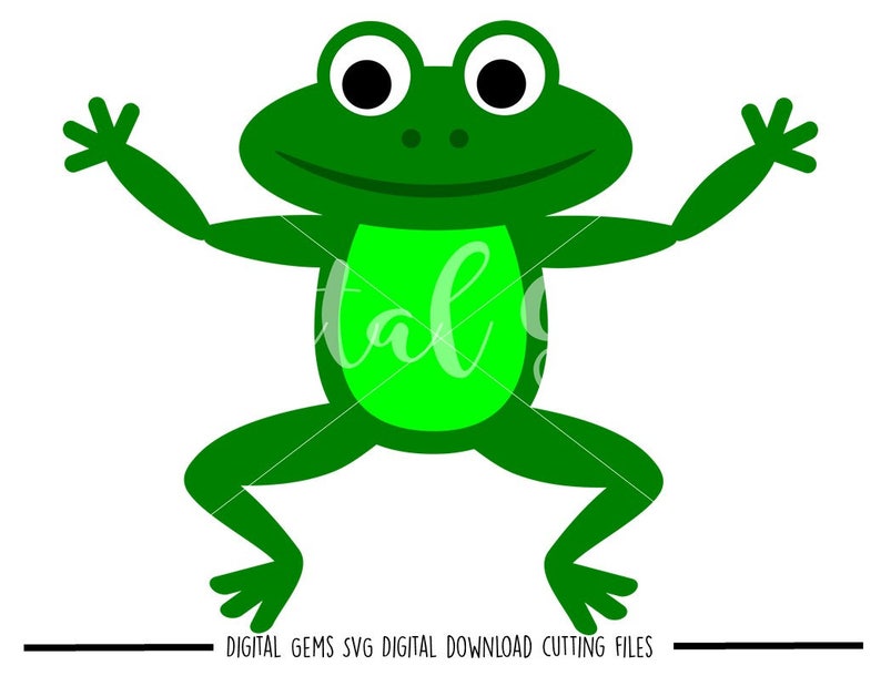 Download Frog svg / dxf / eps / png files. Digital download. Compatible | Etsy