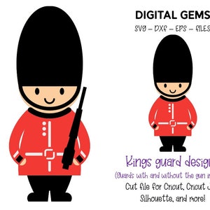 Kings guard, Royal design file svg / dxf / eps / png. Download digitale. Compatibile con Cricut, Silhouette, Scan n Cut, Inkscape e altro ancora!