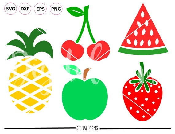 Fruit svg / dxf / eps / png files. Digital download. | Etsy