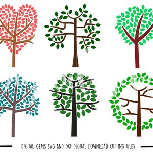 Tree svg / dxf / eps / png files. Digital download. Compatible with Cricut and Silhouette machines. Small commercial use ok.