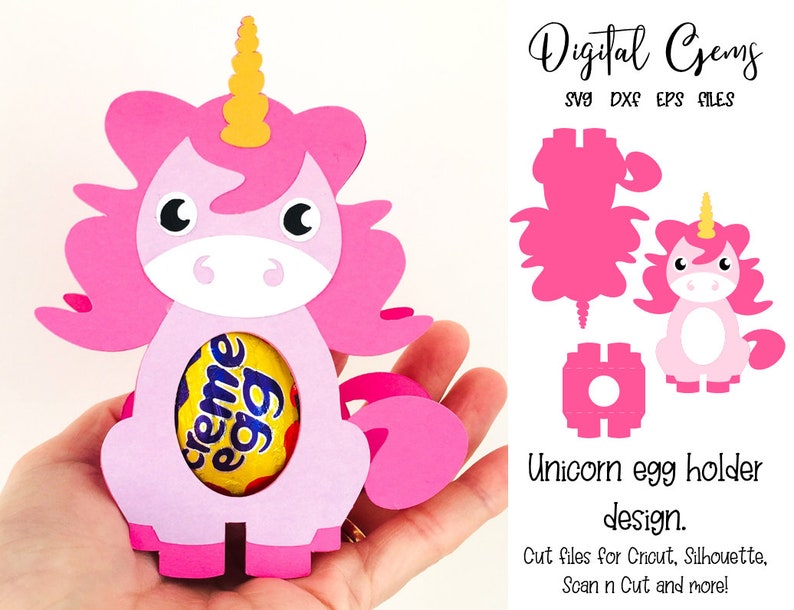 Download Unicorn egg holder design Easter svg / dxf / eps files. | Etsy