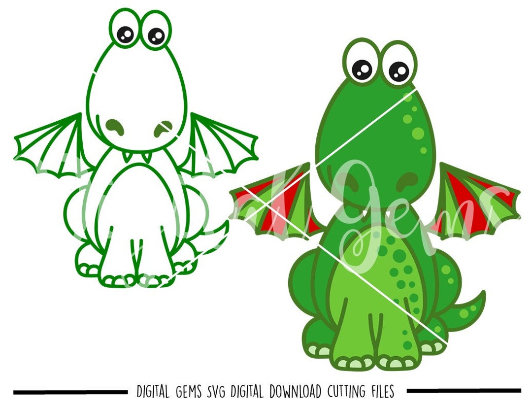Dragon Svg / Dxf / Eps / Png Files. Digital Download. Compatible With ...
