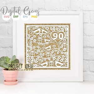 Birthday Paper Cut Design Bundle Svg / Dxf / Eps / Png Files and Pdf ...