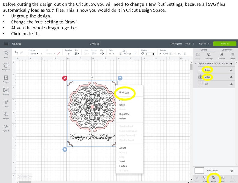 Download Birthday card mandala bundle svg / dxf / eps files ...