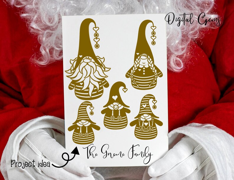 Download Scandinavian gnome family Christmas designs svg / dxf ...