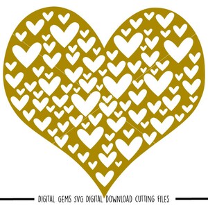 Love heart svg / dxf / eps / png files. Digital download. Compatible with Cricut and Silhouette machines. Small commercial use ok