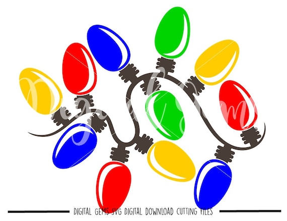 Download Free Christmas Light Bulb Svg Dxf Eps Png Files Digital Etsy SVG DXF Cut File